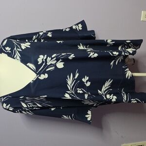 BloomChic Navy and White Blouse